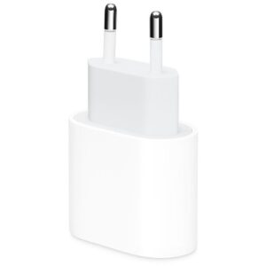 Witte USB-wandlader met Europese 2-pins stekker