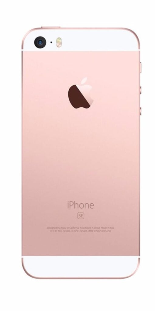 Refurbished iPhone SE 64GB Roségoud Achterkant
