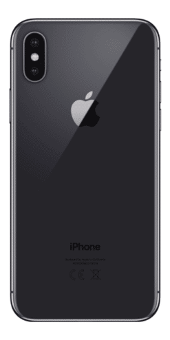 Refurbished iPhone X 64GB Space Grey Achterkant