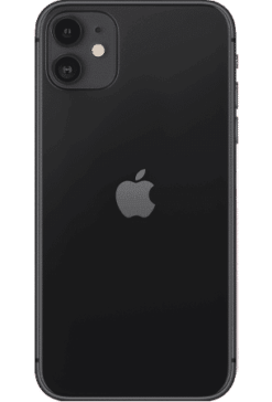 Refurbished iPhone 11 128gb zwart achterkant