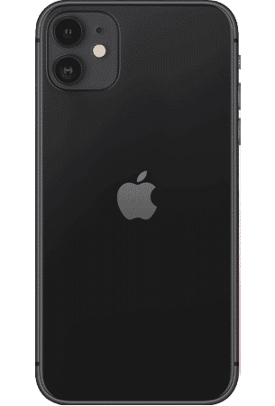 Refurbished iPhone 11 128gb zwart achterkant